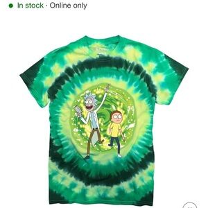 Rick and Morty portal tie dye T shirt